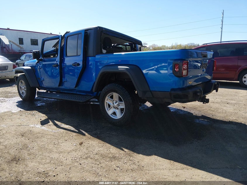 Vin: 1c6hjtag0ll154831, lot: 45308400, jeep gladiator sport s 4x4 20203