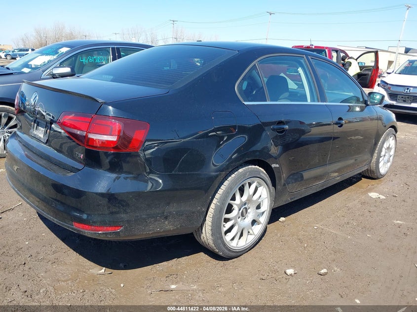 2017 Volkswagen Jetta 1.4 1.4T S black Lot 111044811422 Vin 3VW2B7AJ4HM359800