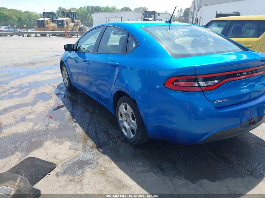Vin: 1c3cdfaa9fd181634, lot: 45308731, dodge dart se 20153