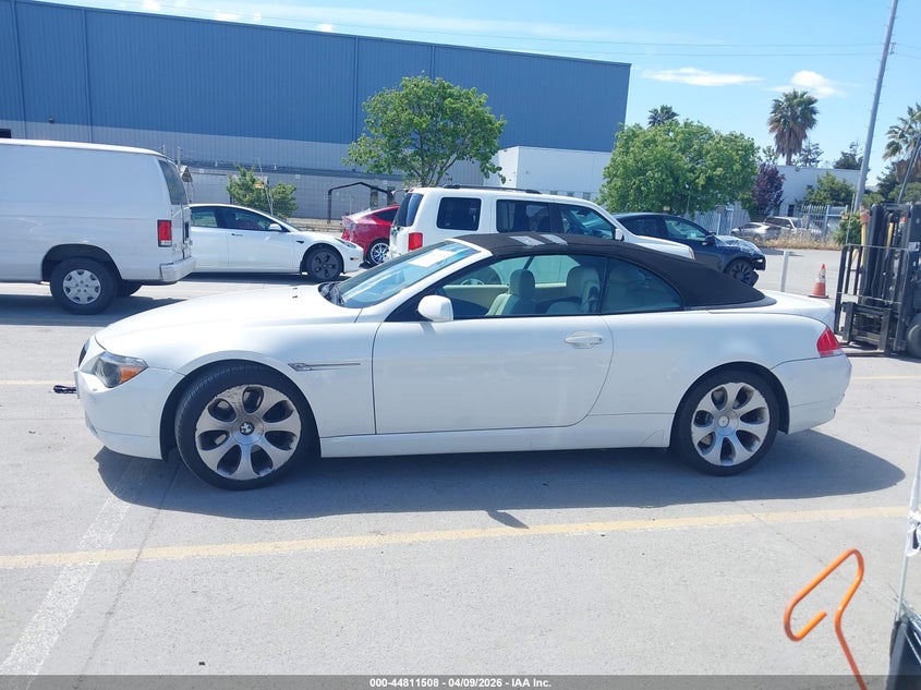 2006 BMW 650I VIN: WBAEK13416CN78861 Lot: 44811508
