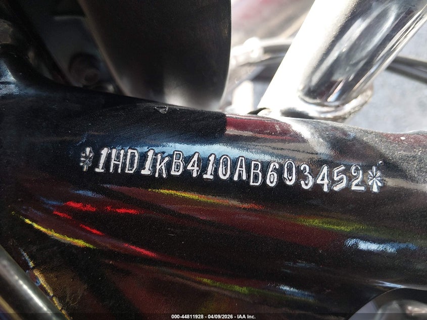 2010 Harley-Davidson Flhx VIN: 1HD1KB410AB603452 Lot: 44811928
