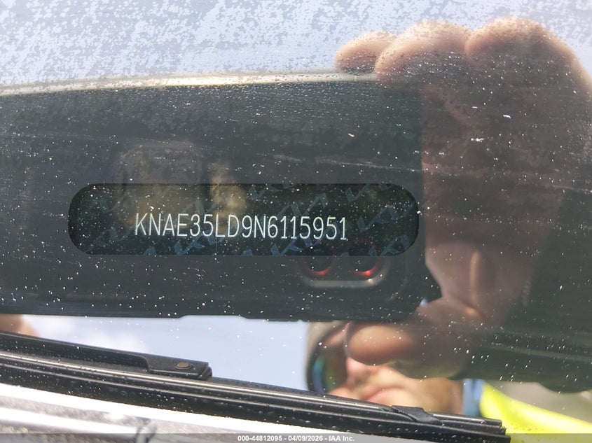 2022 Kia Stinger Gt-Line VIN: KNAE35LD9N6115951 Lot: 44812095