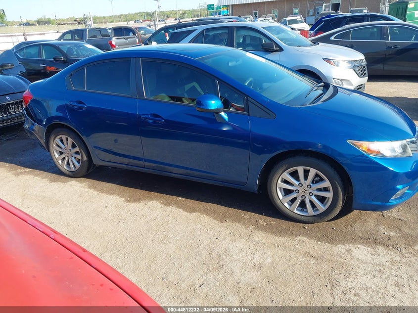 2012 Honda Civic 1.8 Ex blue Lot 111044812232 Vin 2HGFB2F89CH532328