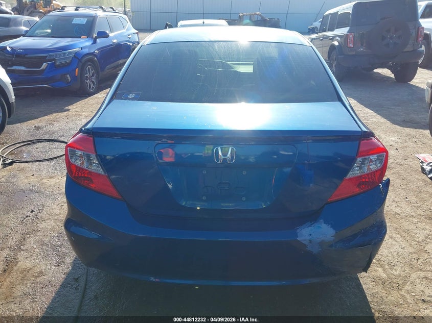 2012 Honda Civic 1.8 Ex blue Lot 111044812232 Vin 2HGFB2F89CH532328