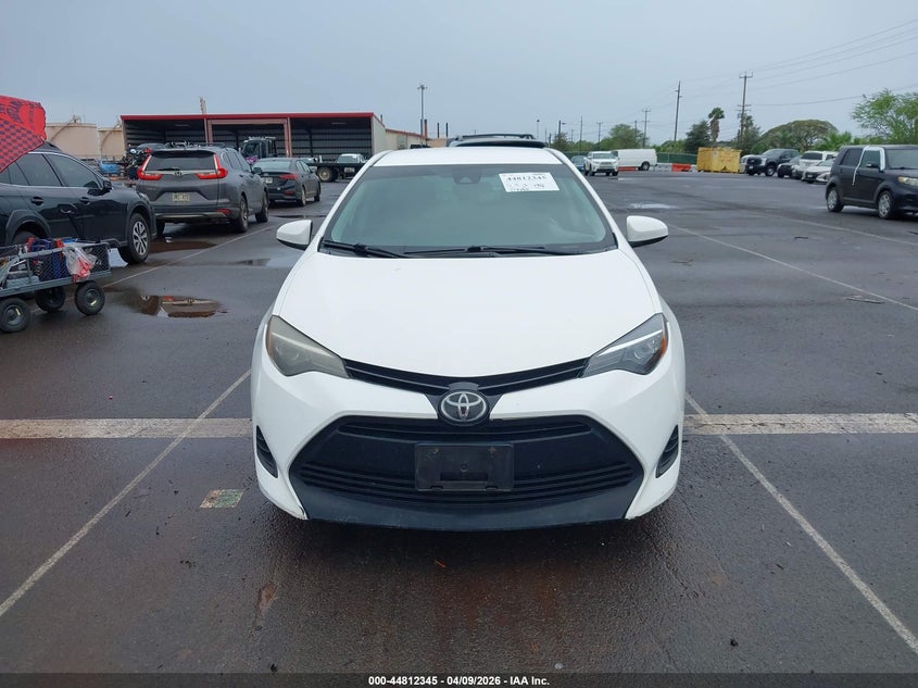 2017 Toyota Corolla 1.8 Le white Lot 111044812345 Vin 5YFBURHE4HP587810