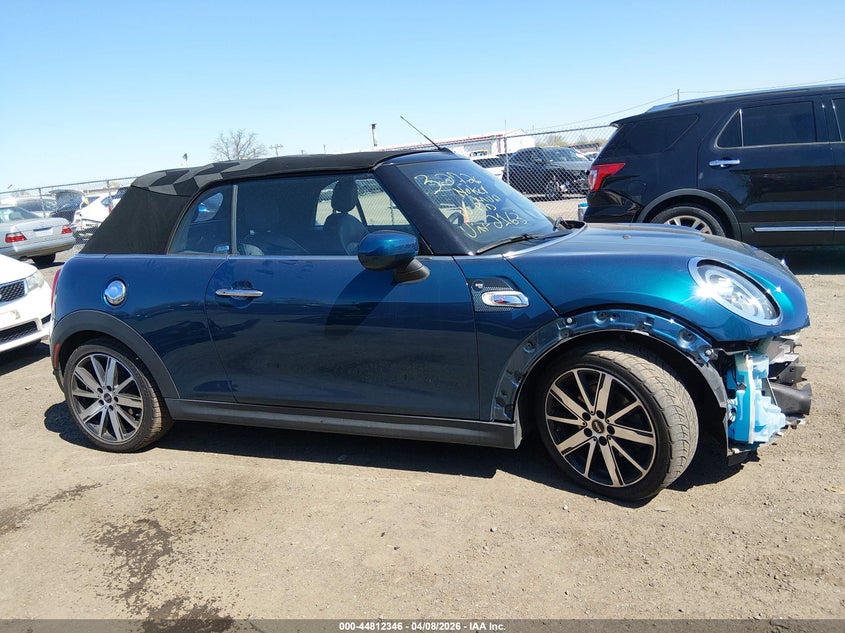2021 Mini Convertible Cooper S VIN: WMWWJ5C04M3N22163 Lot: 44812346
