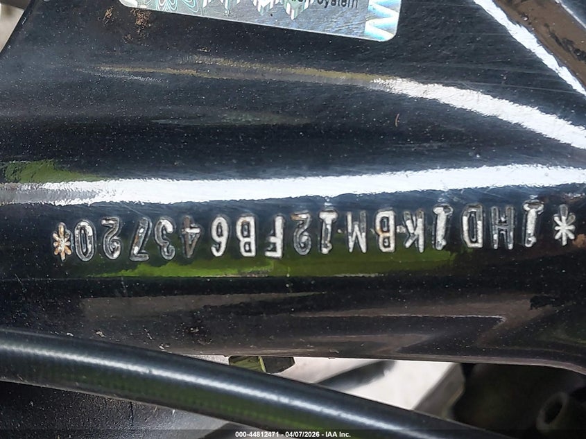 2015 Harley-Davidson Flhx Street Glide VIN: 1HD1KBM12FB643720 Lot: 44812471