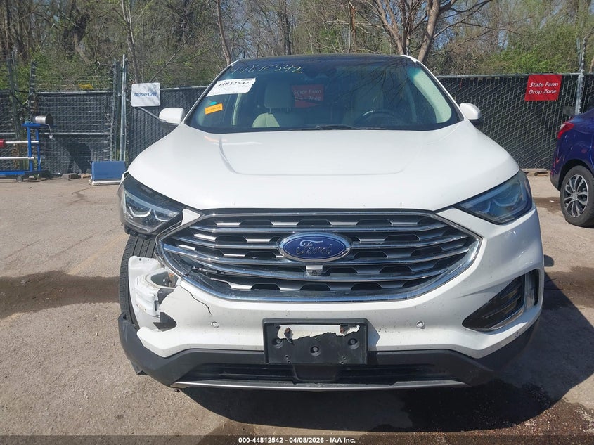 2020 Ford Edge 2.0 Titanium white Lot 111044812542 Vin 2FMPK4K90LBB31729