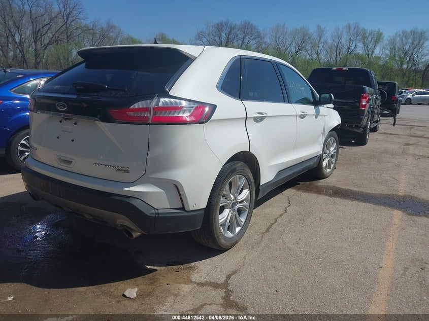 2020 Ford Edge 2.0 Titanium white Lot 111044812542 Vin 2FMPK4K90LBB31729