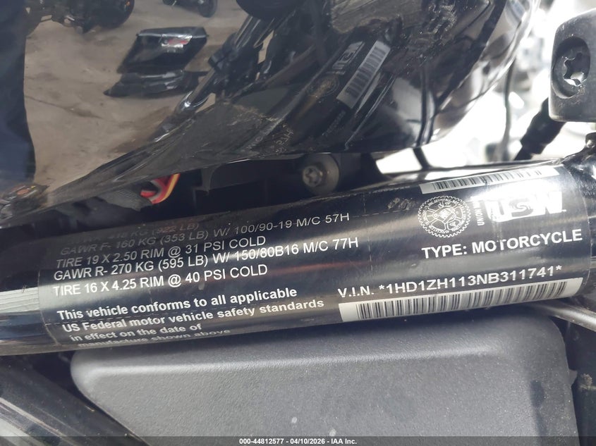 2022 Harley-Davidson Rh975 VIN: 1HD1ZH113NB311741 Lot: 44812577