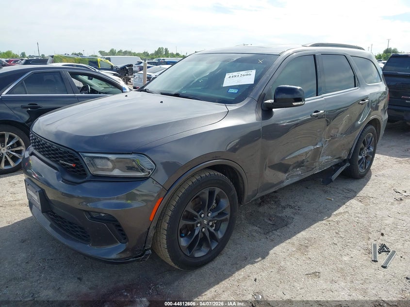 2021 Dodge Durango 3.6 Gt Plus Rwd grey Lot 111044812606 Vin 1C4RDHDG3MC608875