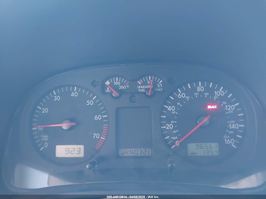 2001 Volkswagen Jetta Gls VIN: 3VWSK69M01M218544 Lot: 44812614