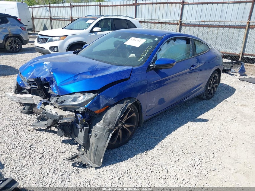 2019 Honda Civic 2.0 Sport blue Lot 111044812642 Vin 2HGFC4B82KH301722