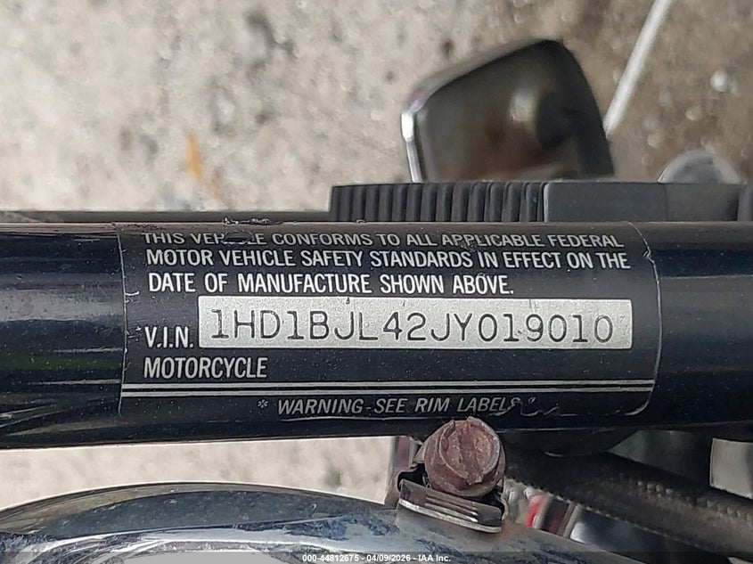 1988 Harley-Davidson Flstc VIN: 1HD1BJL42JY019010 Lot: 44812675