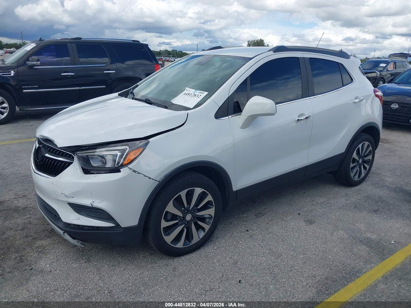 Vin: kl4cjesm6mb371336, lot: 45310100, buick encore awd preferred 20212
