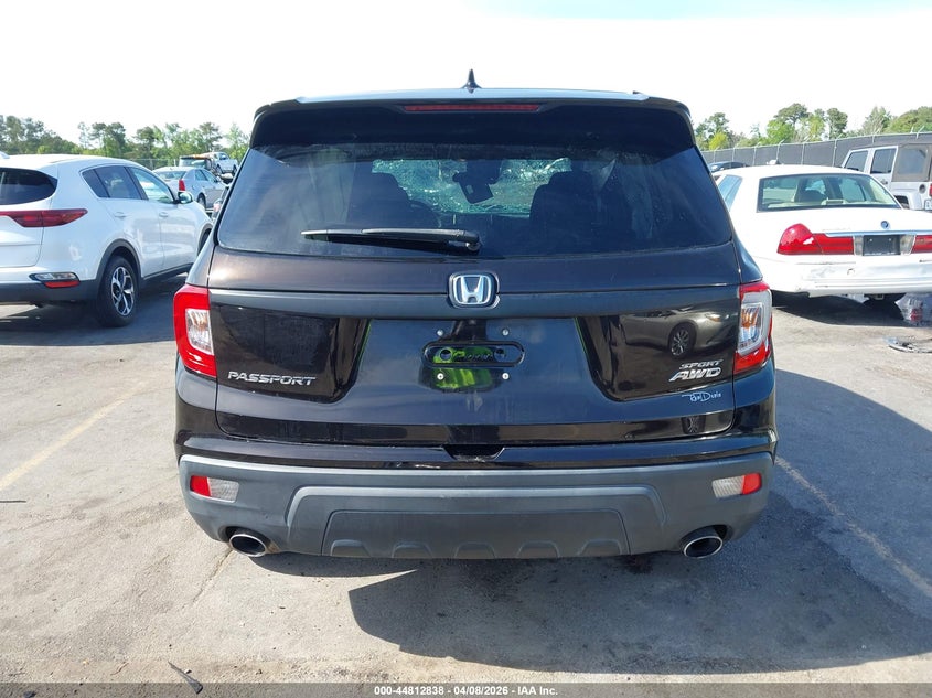 2019 Honda Passport Sport VIN: 5FNYF8H25KB019380 Lot: 44812838