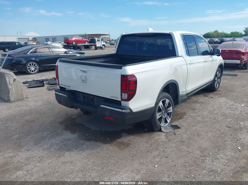 2017 Honda Ridgeline 3.5 Rtl-T white Lot 111044813129 Vin 5FPYK3F69HB030502