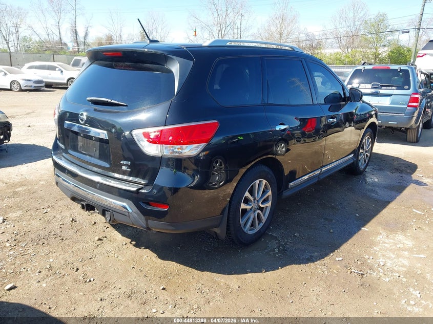 2015 Nissan Pathfinder 3.5 Sl black Lot 111044813398 Vin 5N1AR2MM9FC609013