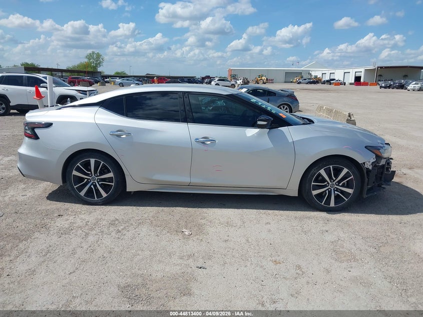 2021 Nissan Maxima 3.5 Sv Xtronic Cvt Silver Lot 111044813400 Vin 1N4AA6CV4MC502368