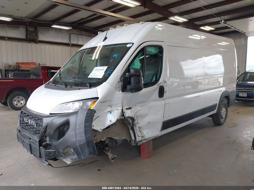 Vin: 3c6lrvdg3se519679, lot: 45310672, ram promaster 2500 tradesman high roof 159 wb w/pass seat 20252