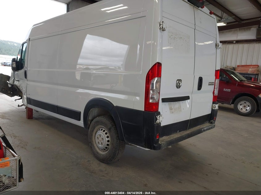 Vin: 3c6lrvdg3se519679, lot: 45310672, ram promaster 2500 tradesman high roof 159 wb w/pass seat 20253
