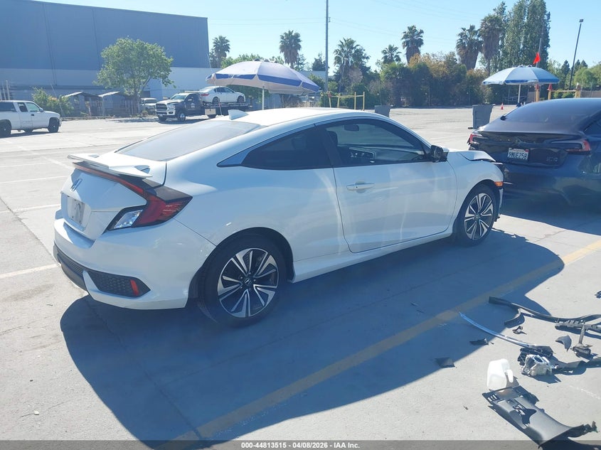 2016 Honda Civic 1.5 Ex-T white Lot 111044813515 Vin 2HGFC3B33GH352376