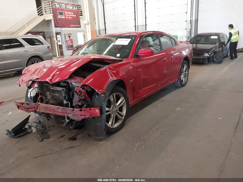 2C3CDXDTXDH598036 2013 Dodge Charger 5.7 R/T Plus red