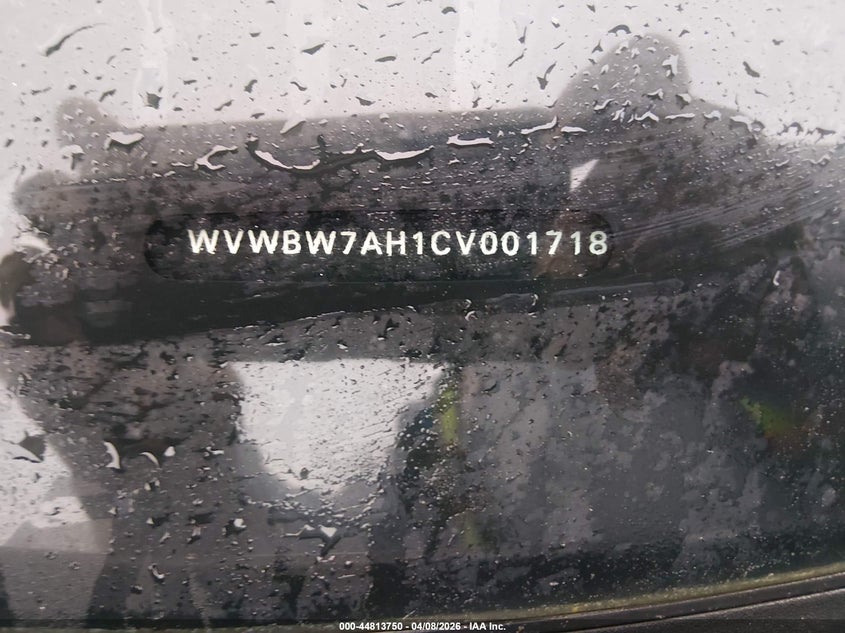 2012 Volkswagen Eos Komfort VIN: WVWBW7AH1CV001718 Lot: 44813750