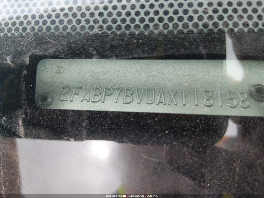 2010 Ford Crown Victoria Police/Police Interceptor VIN: 2FABP7BV0AX118158 Lot: 44814648