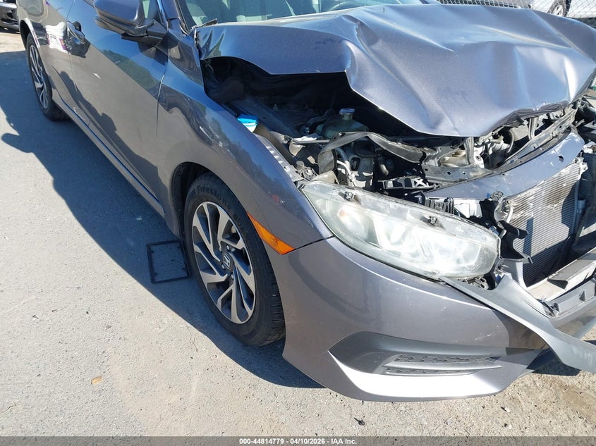 2016 Honda Civic 2.0 Ex grey Lot 111044814779 Vin 19XFC2F74GE001445