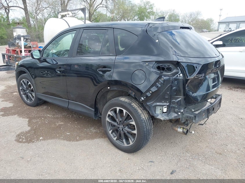 2016 Mazda Cx-5 2.5 Cx-5 Grand Touring black Lot 111044815030 Vin JM3KE4DY5G0906664