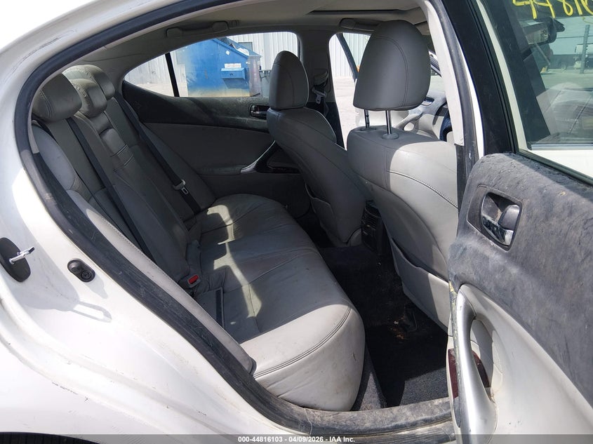 2007 Lexus Is 250 VIN: JTHCK262872013538 Lot: 44816103