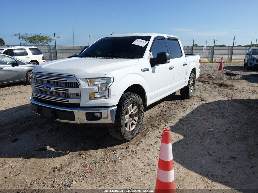 2017 Ford F-150 5.0 Xlt White Lot 111044816323 Vin 1FTEW1CF3HKD20844