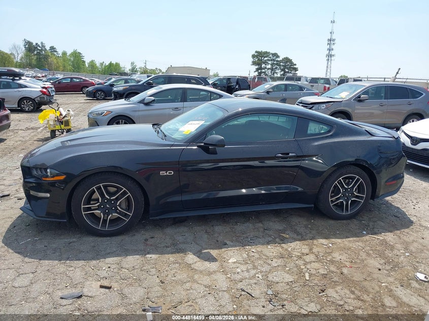 2020 Ford Mustang 5.0 Gt Fastback black Lot 111044816499 Vin 1FA6P8CF4L5166961