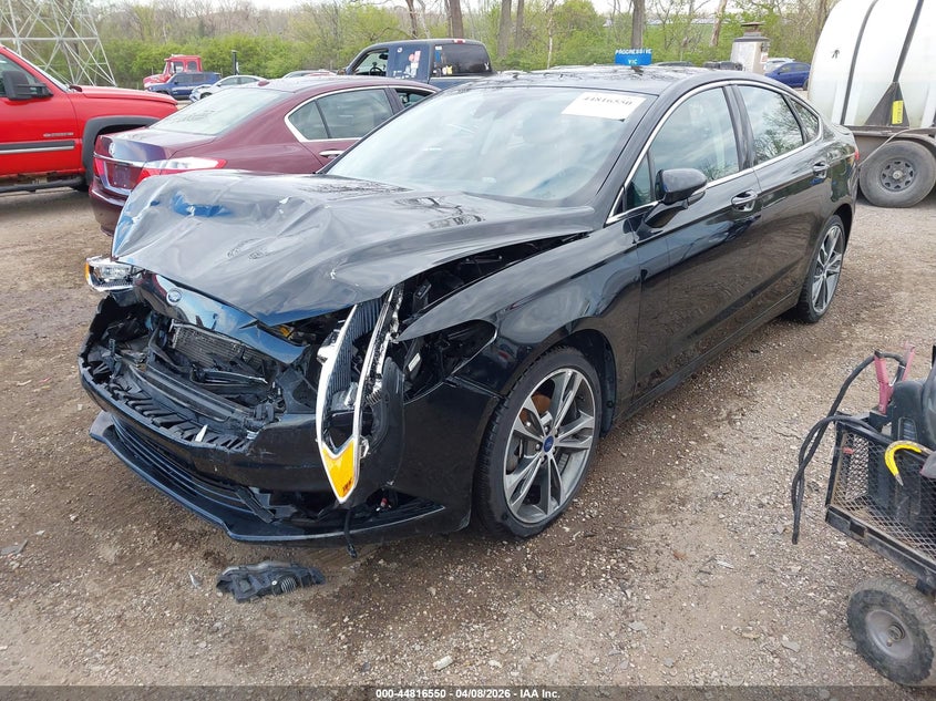 2017 Ford Fusion 2.0 Titanium black Lot 111044816550 Vin 3FA6P0K96HR402771