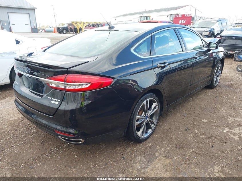 2017 Ford Fusion 2.0 Titanium black Lot 111044816550 Vin 3FA6P0K96HR402771