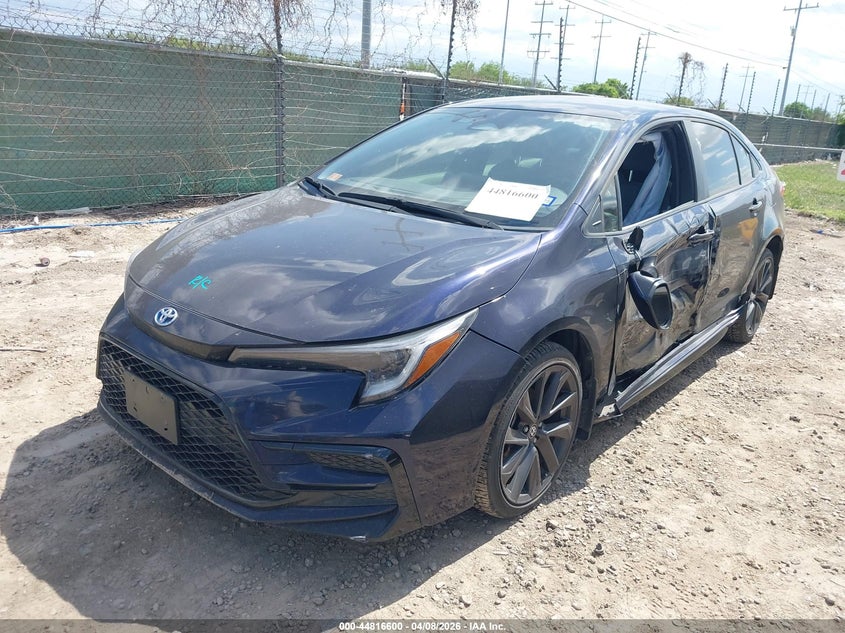 2023 Toyota Corolla 1.8 Hybrid Se blue Lot 111044816600 Vin JTDBCMFEXPJ004068