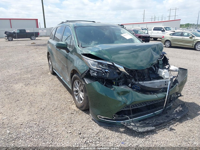 5TDJSKFCXMS036356 2021 Toyota Sienna Xle auction photo 1