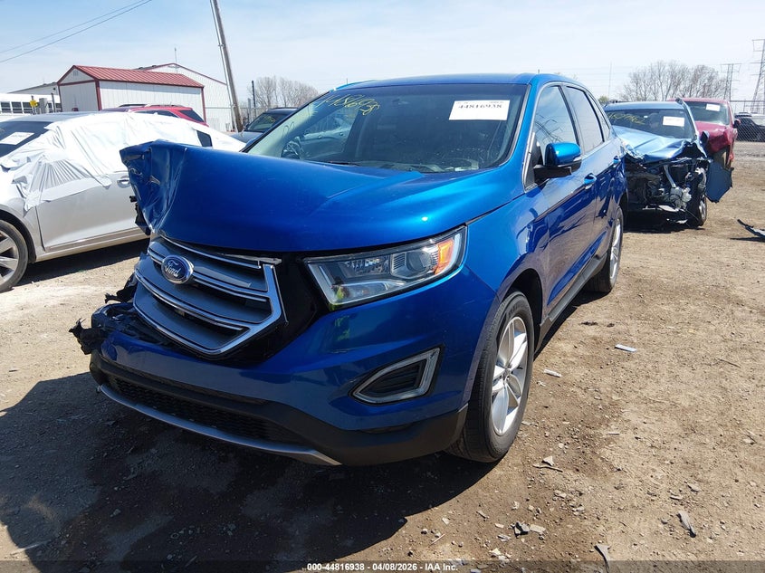 2018 Ford Edge 2.0 Sel blue Lot 111044816938 Vin 2FMPK4J92JBB62334