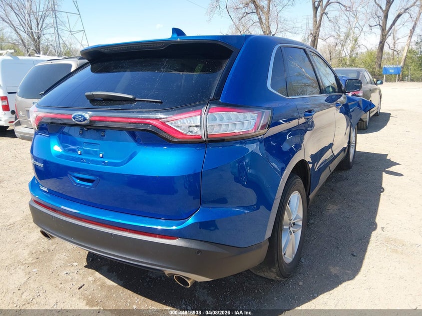 2018 Ford Edge 2.0 Sel blue Lot 111044816938 Vin 2FMPK4J92JBB62334