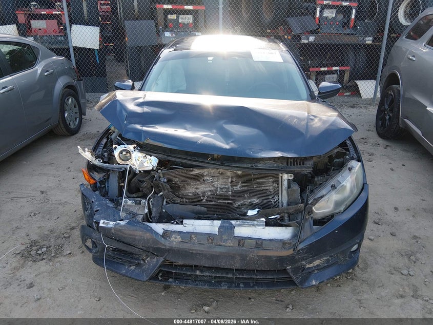 2017 Honda Civic 1.5 Ex-T blue Lot 111044817007 Vin 19XFC1F38HE001876