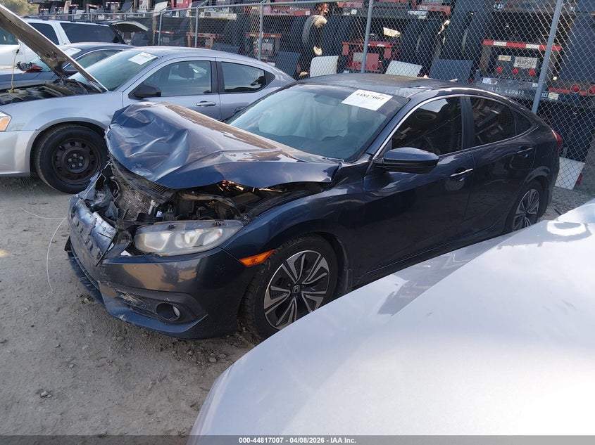 2017 Honda Civic 1.5 Ex-T blue Lot 111044817007 Vin 19XFC1F38HE001876