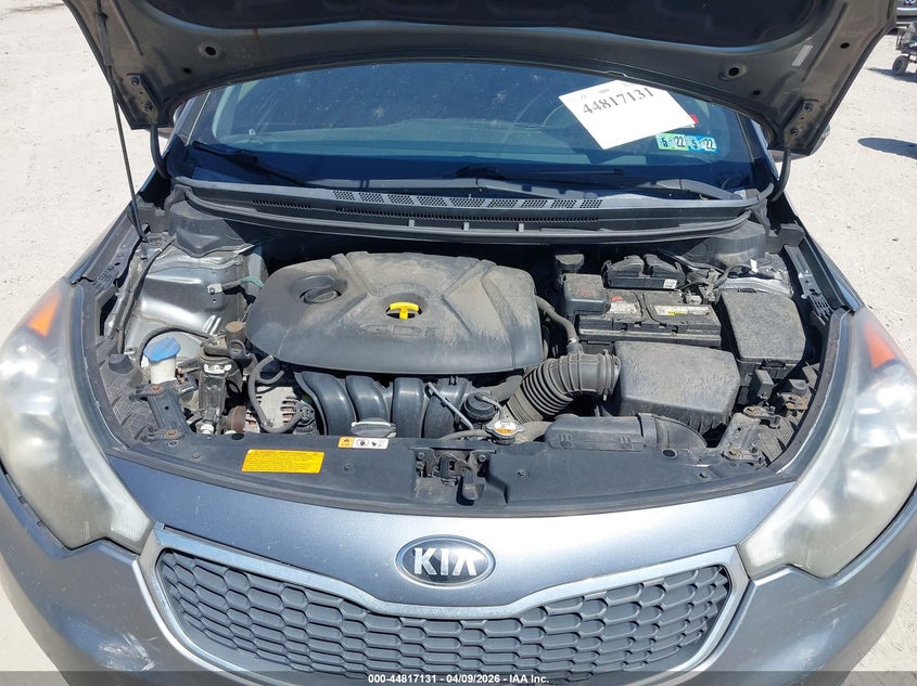 2016 Kia Forte 2.0 Ex grey Lot 111044817131 Vin KNAFX5A81G5529264