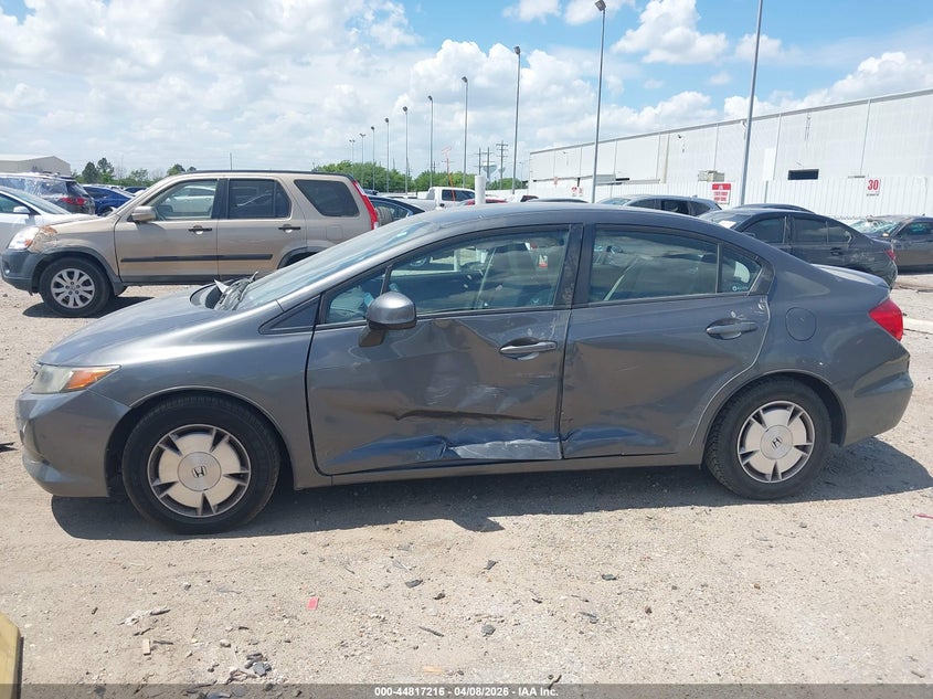 2012 Honda Civic 1.8 Hf grey Lot 111044817216 Vin 2HGFB2F65CH531501