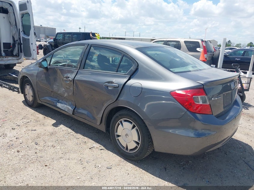2012 Honda Civic 1.8 Hf grey Lot 111044817216 Vin 2HGFB2F65CH531501