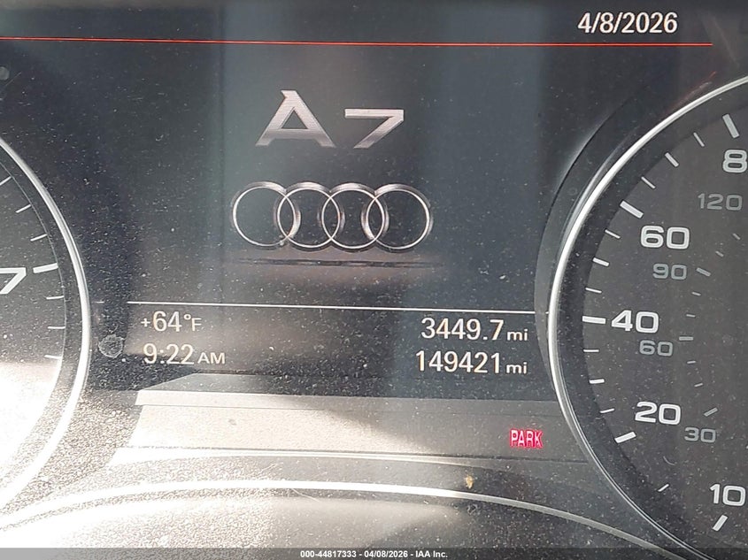 2015 Audi A7 3.0T Premium Plus VIN: WAUWGAFC0FN009237 Lot: 44817333