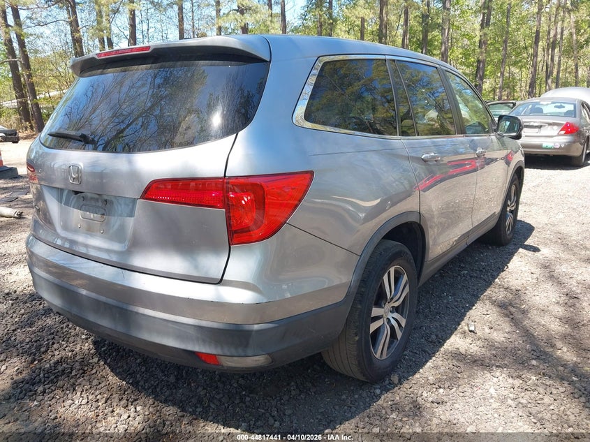 2017 Honda Pilot 3.5 Ex-L grey Lot 111044817441 Vin 5FNYF5H54HB015676