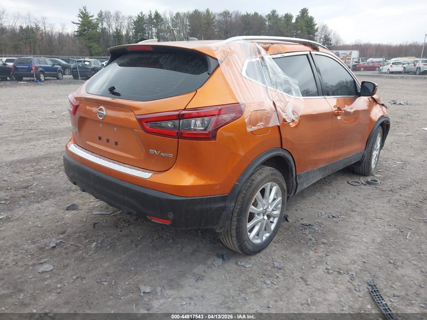 JN1BJ1BW0NW481663 2022 Nissan Rogue 2.0 Sport Sv Awd Xtronic Cvt orange
