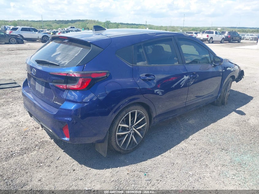 2025 Subaru Impreza 2.0 Sport 5-Door blue Lot 111044817695 Vin JF1GUAFC0S8201739