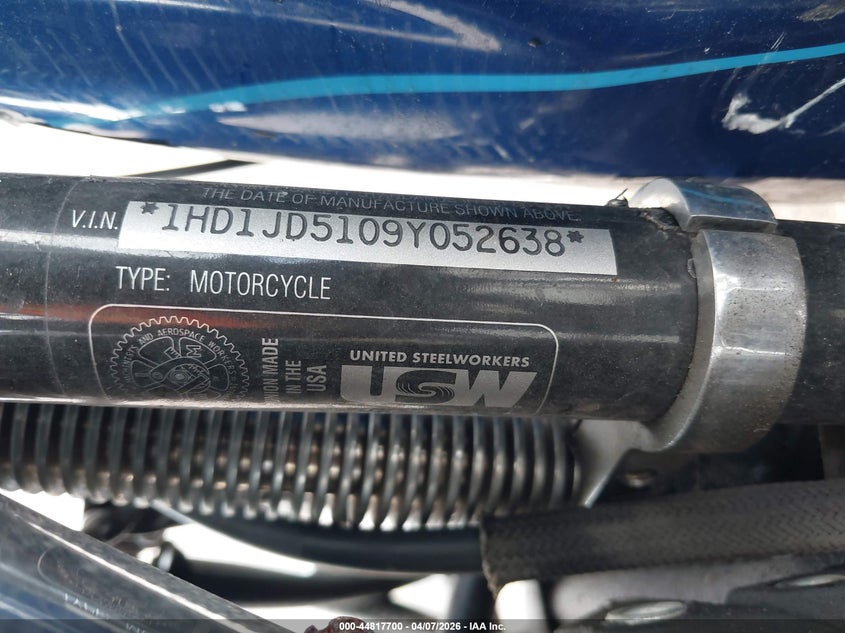 2009 Harley-Davidson Flstn VIN: 1HD1JD5109Y052638 Lot: 44817700
